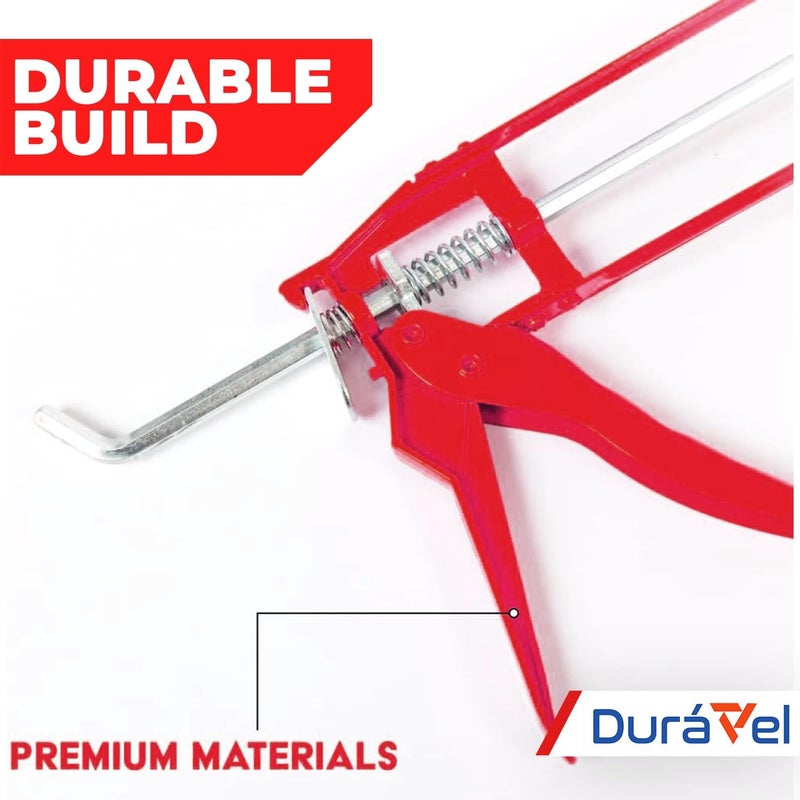 Duravel Clear Silicone Sealant, Gun and Scraper Kit - Sika Sikasil 116-GP Universal Silicone Sealant - Image 5